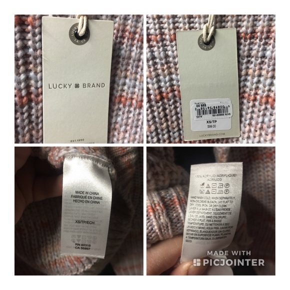 Lucky Brand Marled Knit Crew Neck Sweater - Picture 8 of 8